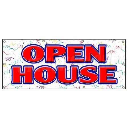 Signmission OPEN HOUSE BANNER SIGN for sale broker apartment home house real estate B-96 Open House